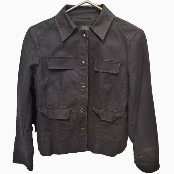 🖤  NEW Ann Taylor Lined Cotton Blazer Jacket - Warm & Comfy, Size S - Picture 1 of 8